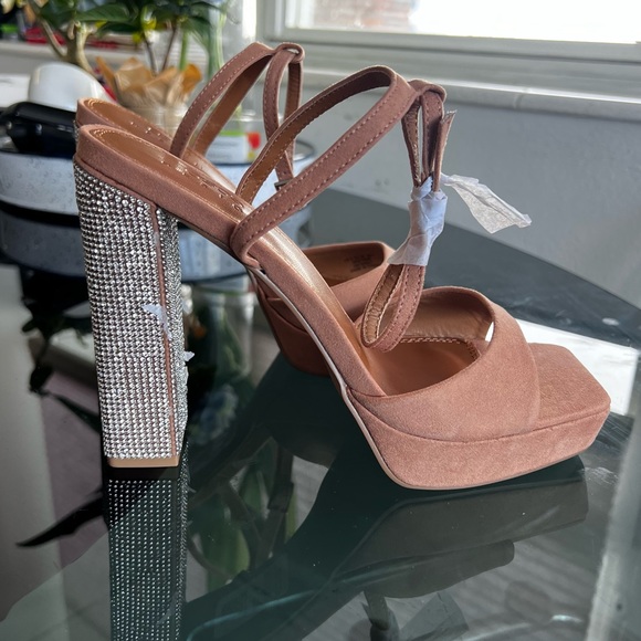 ASOS | platform ankle strap studded heel - Picture 6 of 9